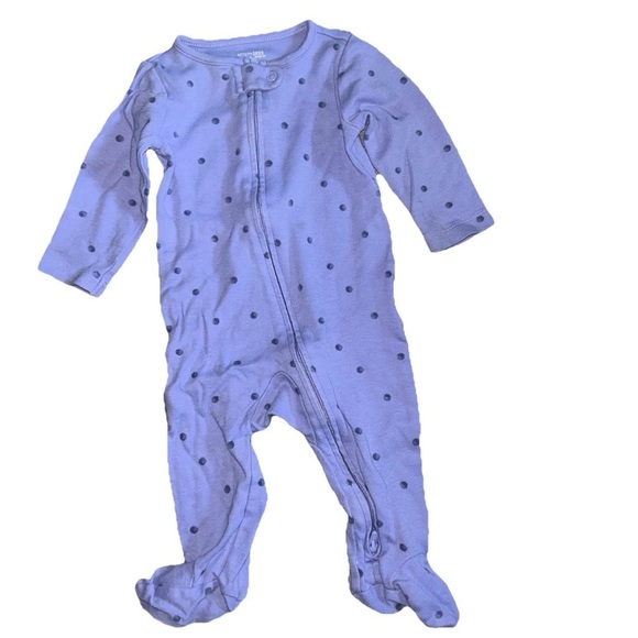 Baby Girl Footie Pajamas Long Sleeve Bodysuits Lot Size 3-6 Months 2 Way Zipper - Picture 4 of 11